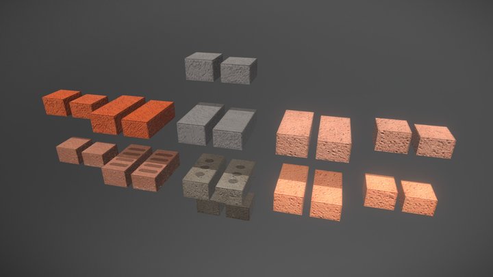 Brick modular kit (Lowpoly)