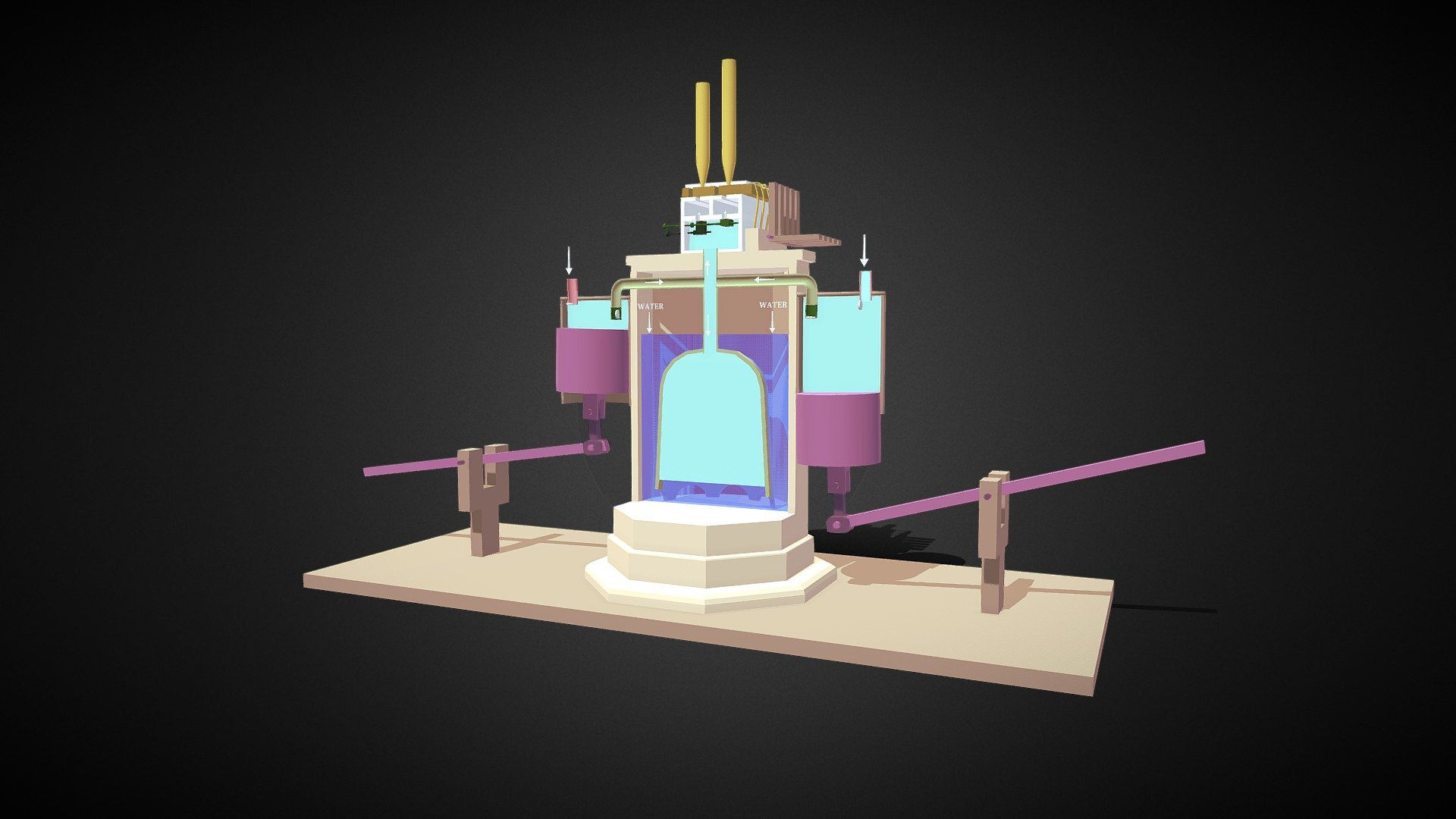 Hydraulis Ύδραυλις - How it works - 3D model by MichaelKlee [b9b875a ...