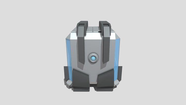 futuristic box design 3D Model