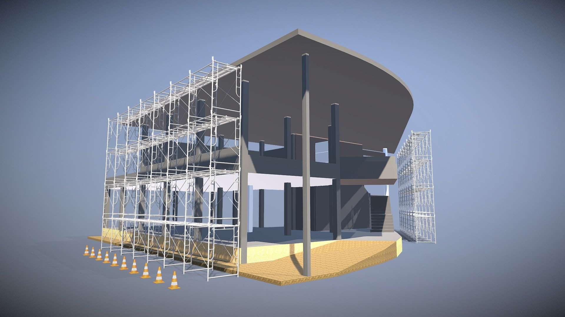Construction scene 2313 - Buy Royalty Free 3D model by Jinda ...