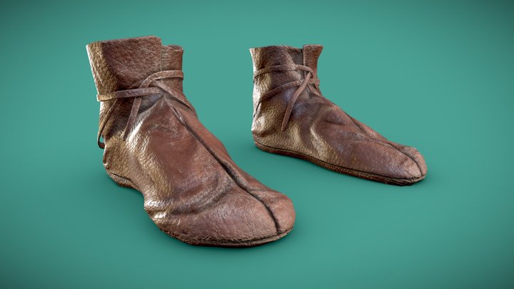 Viking Shoes 3D Model