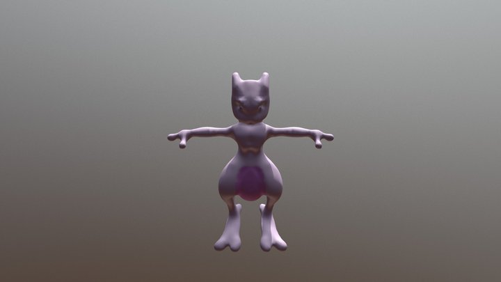 Mewtwo - Pokemon 3D Model