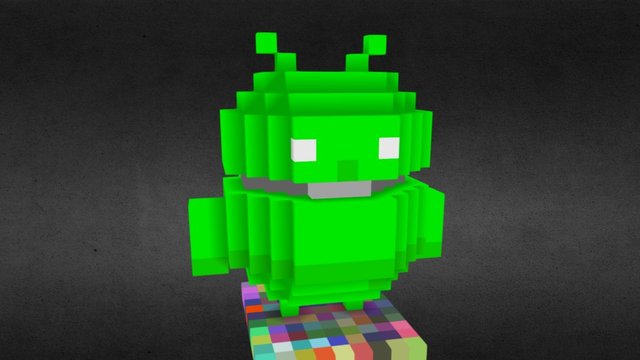 Android of voxels 3D Model