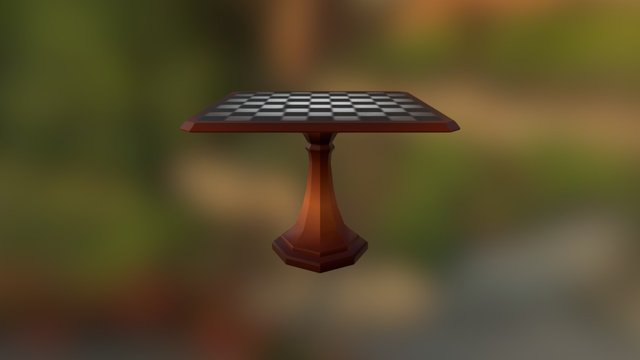 Chess Table 3D Model