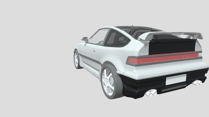 Car Honda Crx 1980 N030414 3D Model