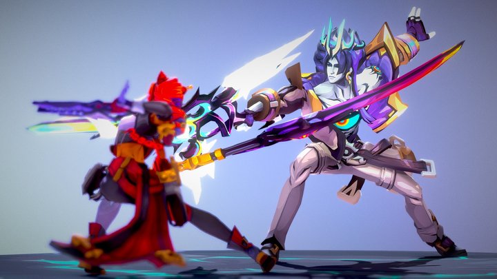 Samira vs Viego - Soulfight 3D Model