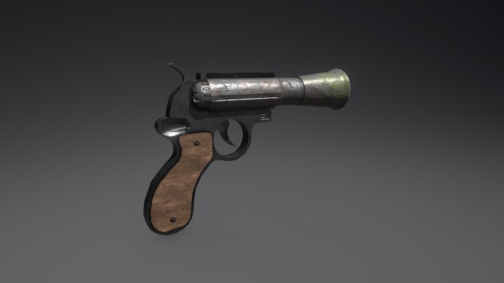 OLD GUN 3D Model