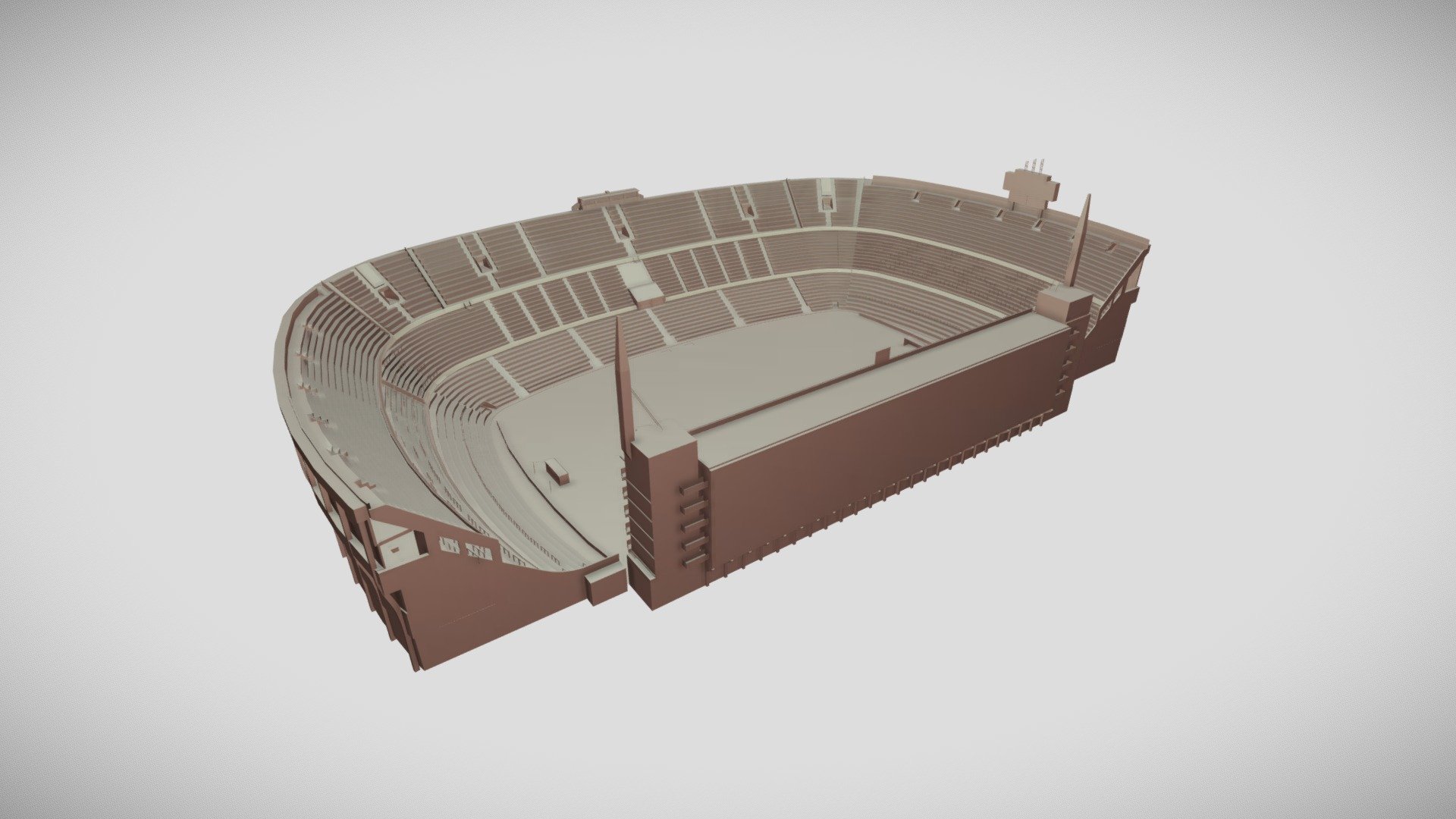 Boca Juniors Stadium - 3D PRINTEABLE - 3D model by Gabriel Quintana ...