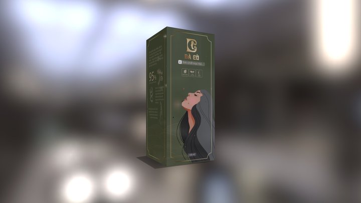 Hộp đựng lọ tinh dầu V1 - Bà Cù 3D Model