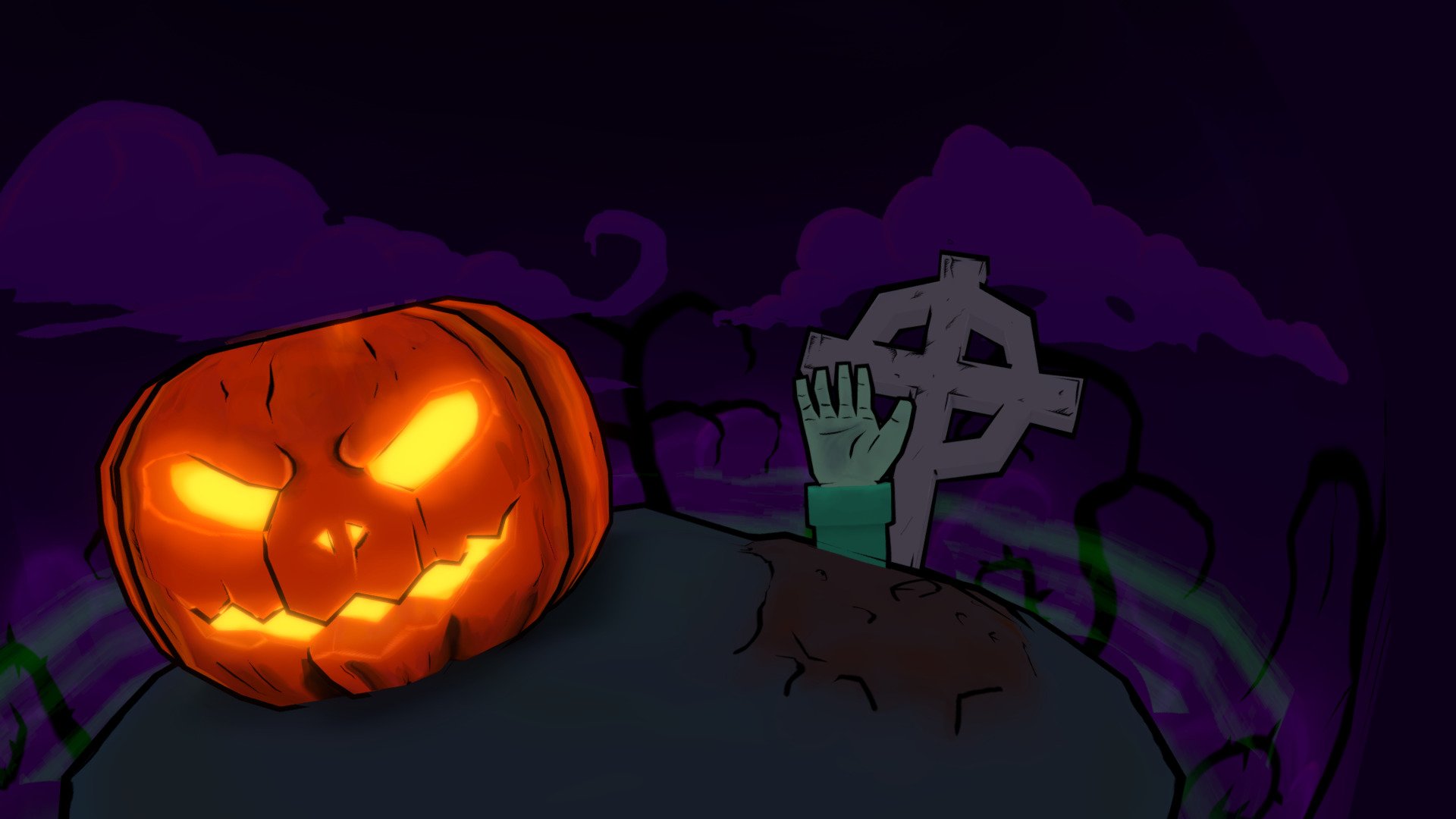 Halloween Diarama