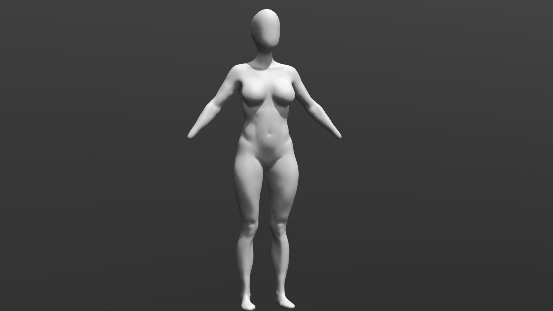 Estudo Anatomia Feminina - WIP