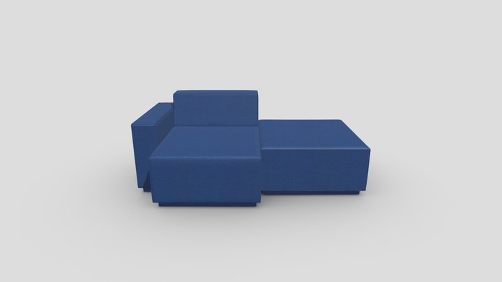 Chelsea football club sofa 3D Model
