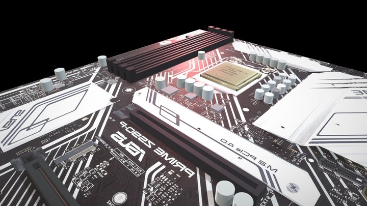 Mother Board 3D Model