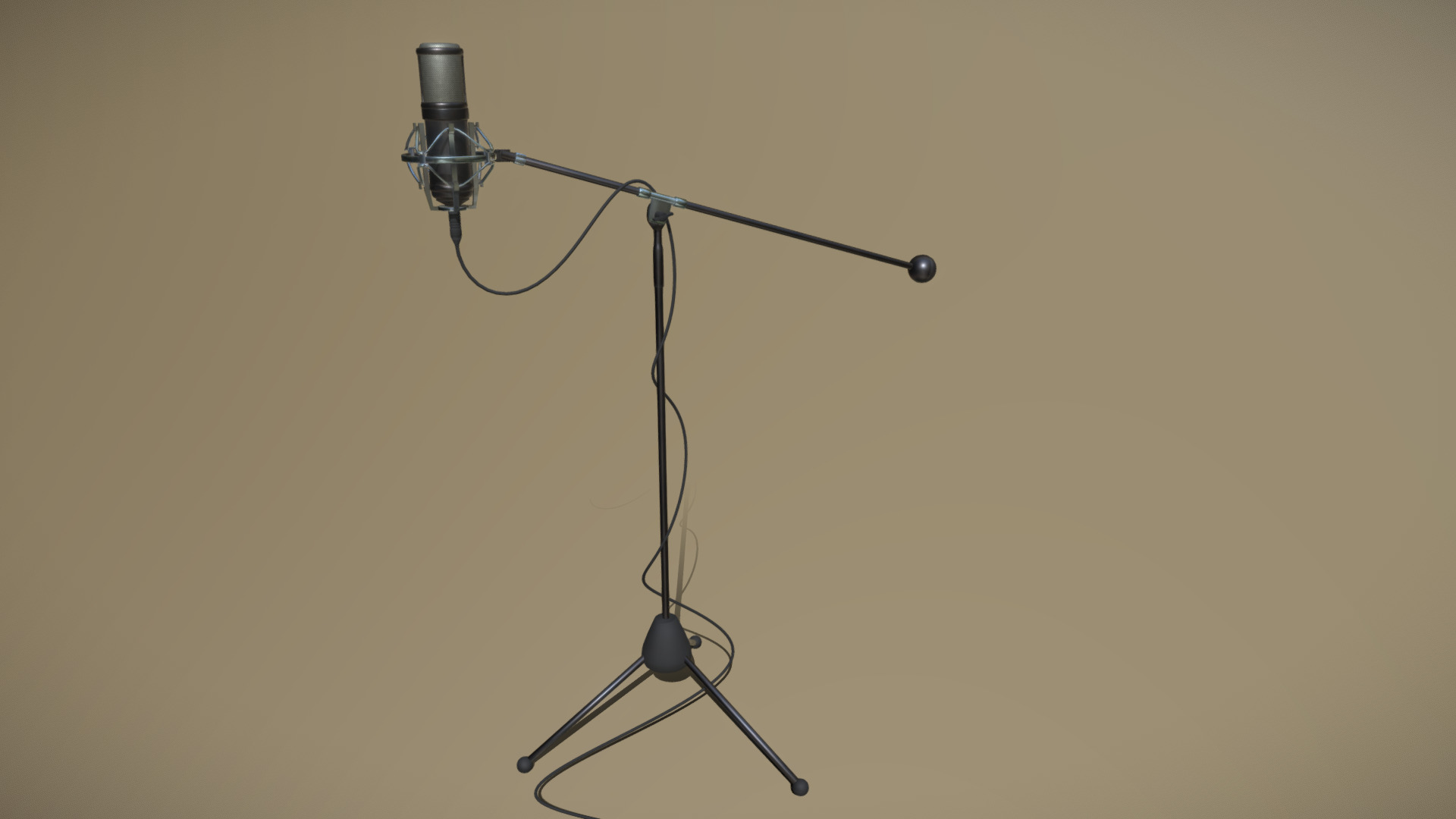 3D model Microphone - This is a 3D model of the Microphone. The 3D model is about a light bulb from a ceiling.