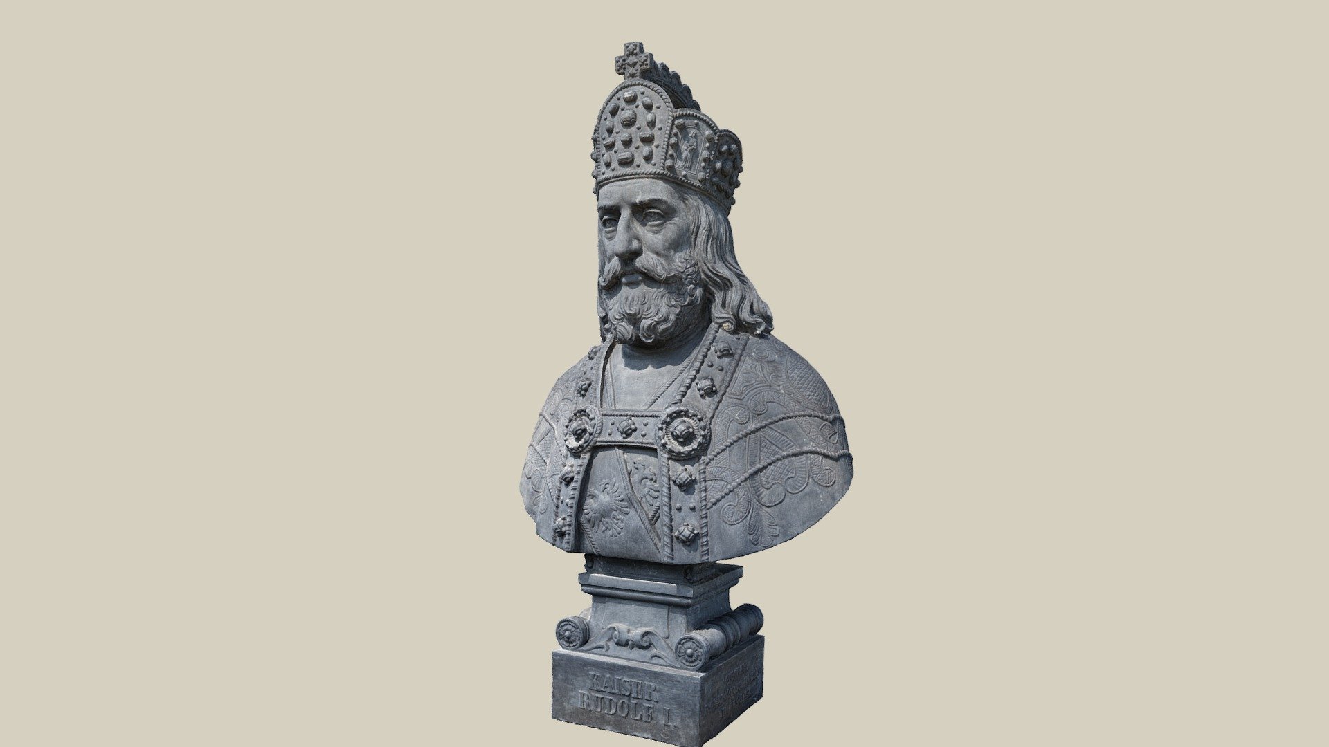 Büste Rudolf I. — Sketchfab embed 3D viewer