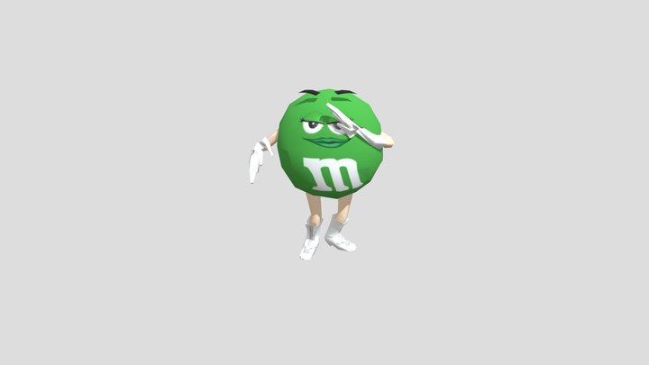 Green MM Dancing 3D Model