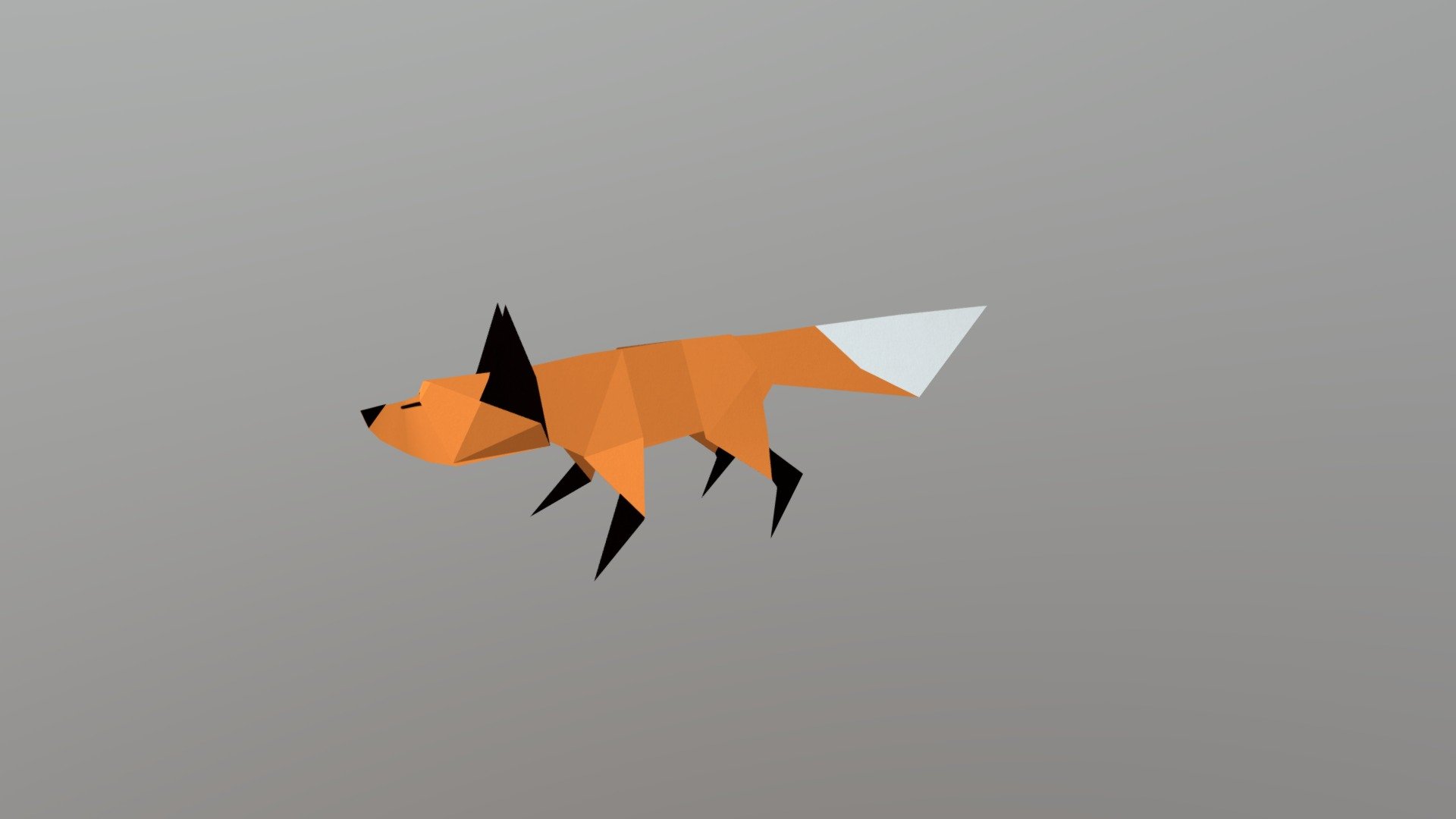 Origami Fox - 3D model by maddie.williams62597 [b9c5e9e] - Sketchfab