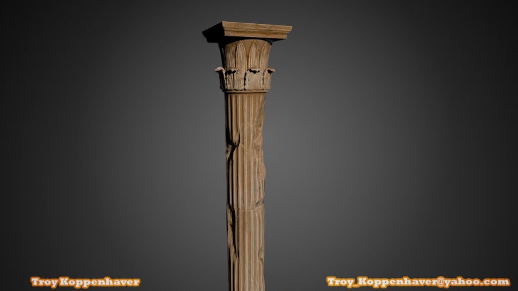 Temple of the Winds Column, Damaged