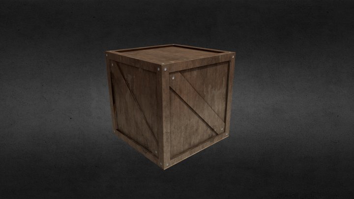Old Wooden Crate - Game Ready Prop – Kostenloses 3D-Modell STL