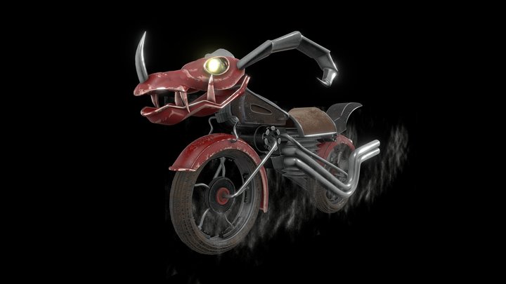 MotoDragon with Dirt 3D Model