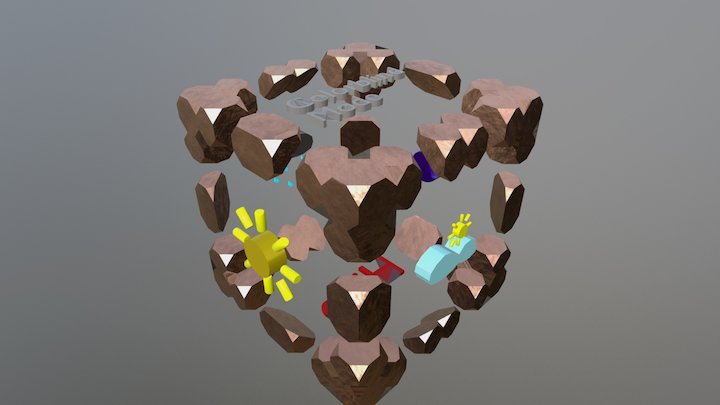 UI Cube 3D Model