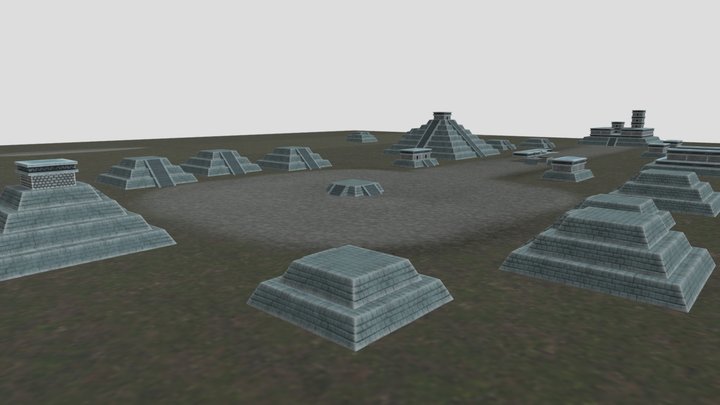 Maya city 3D Model