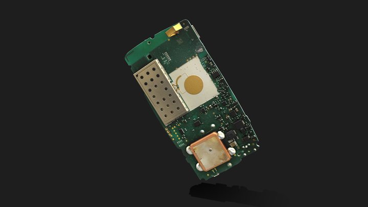 Electronic card Scan 3D Model