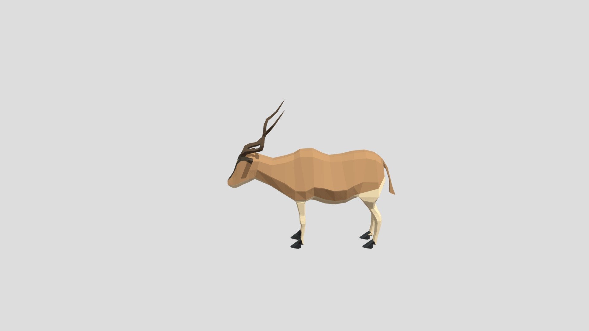 Lowpoly Addax