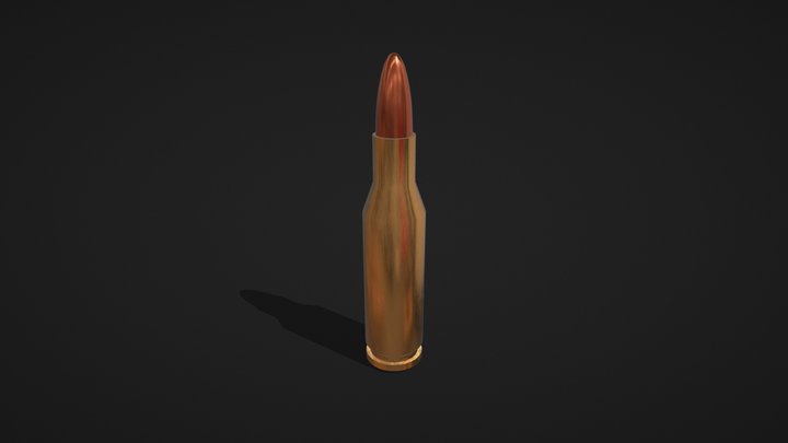 5.56x45mm 3D Model