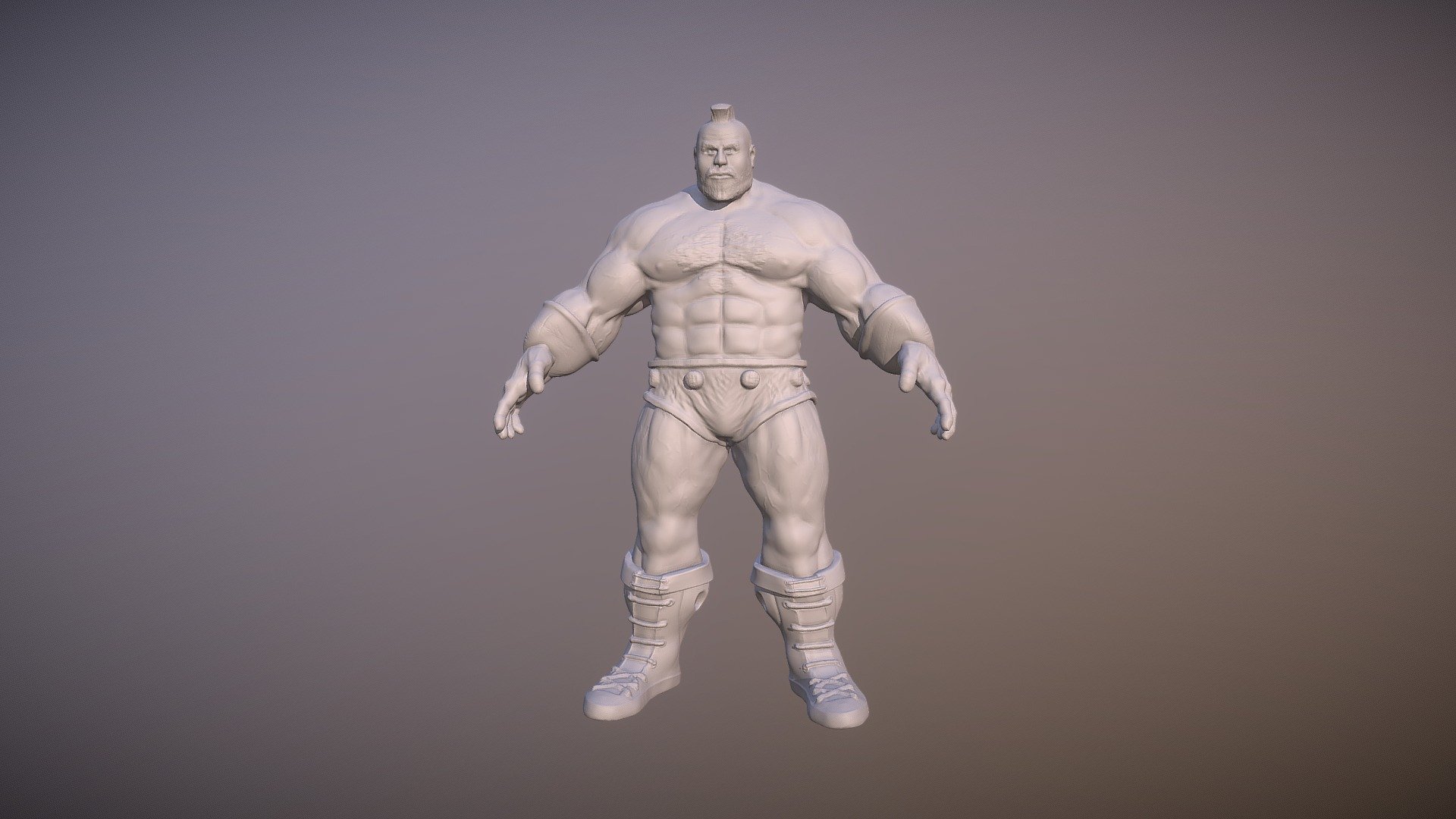 Zangief Street Fighter character 3d model - CadNav