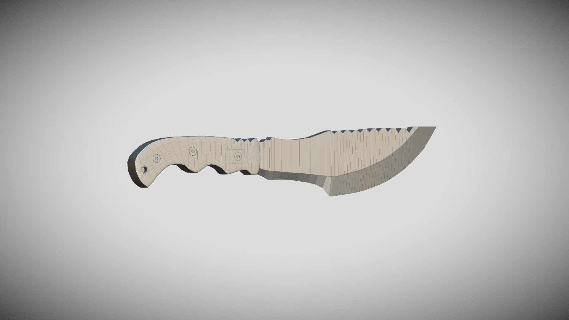 Hunting Knife Download Free 3D model by Sumit Negi (sergio699