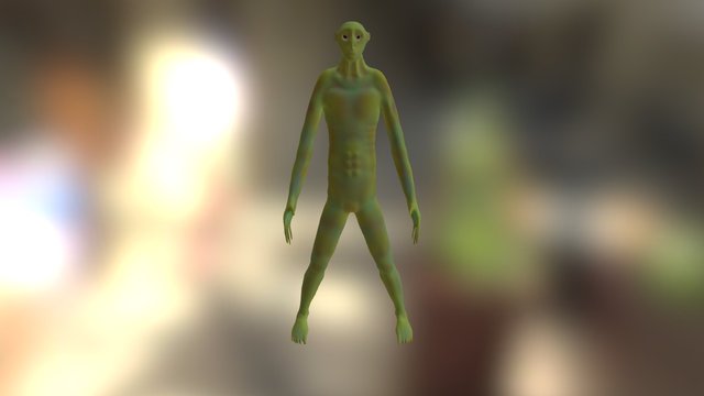 Alien Character 3D Model