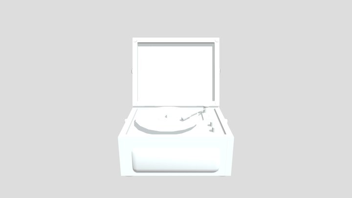 Vinyl Record Player 3D Model