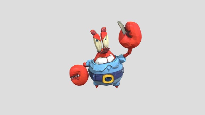 Mr. Krabs 3D Model