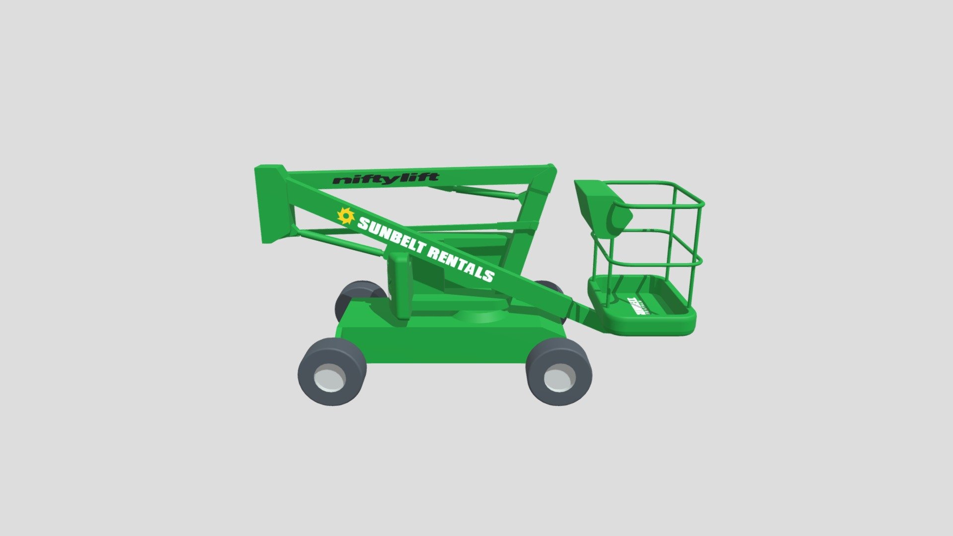 Sunbelt Rentals Articulating Boom Lift HR12L 3D model by bimstore