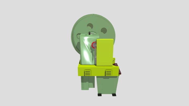Eccentric Press Machine 3D Model