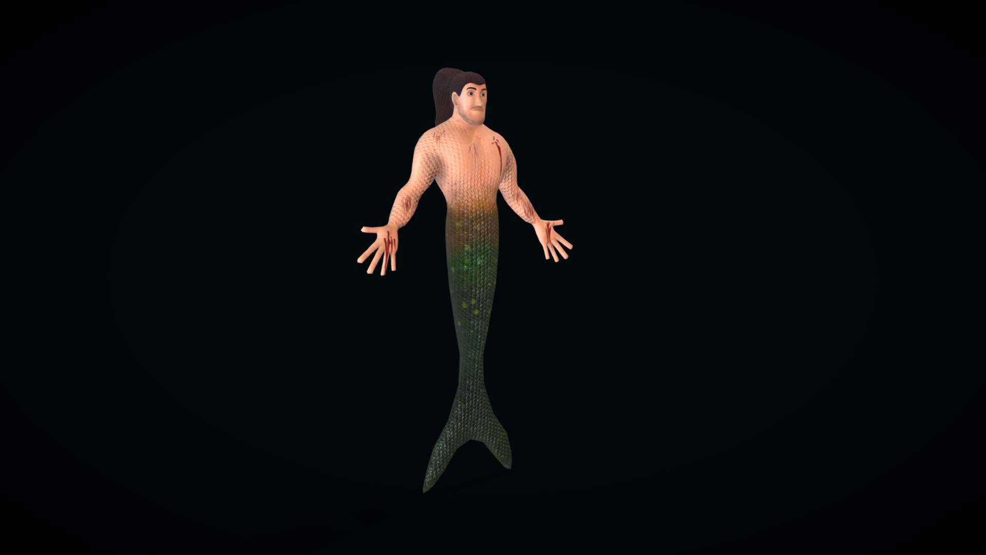 Merman / Mythical creature / 3d model - 3D model by SASI ARTWORK (@sasi ...