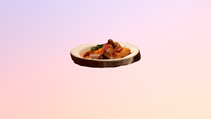Chicken Roast 3D Model