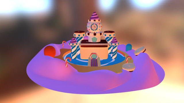Candy Castle 3D Model