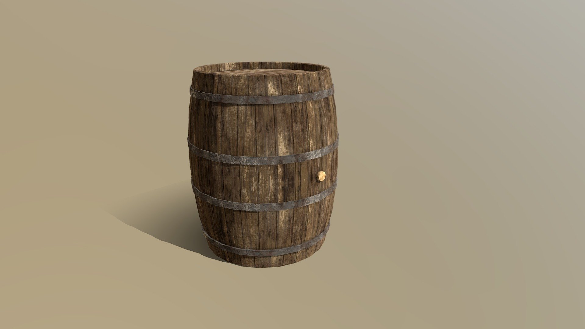 wooden barrel