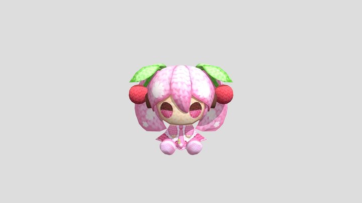 Mobile - Hatsune Miku Amiguru Train - Miku Amigu 3D Model