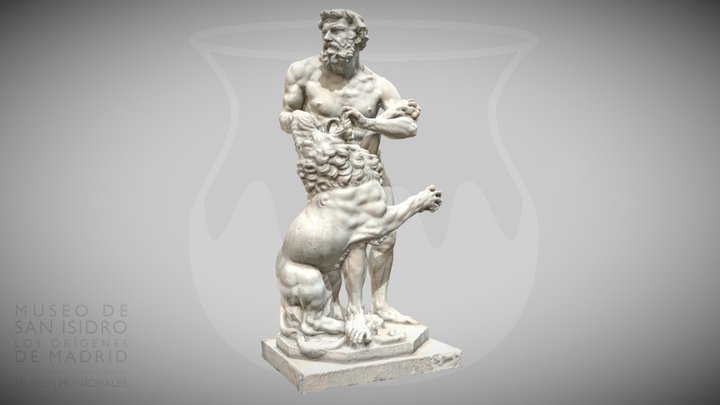 Hércules y el león de Nemea 3D Model