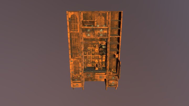 Runes_Room_Cupboard 3D Model