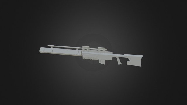 Silenced Corpus Rifle Erly Alpha 3D Model