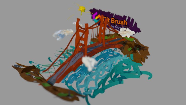 Golden Gate Bridge – Modelo 3D gratuito STL