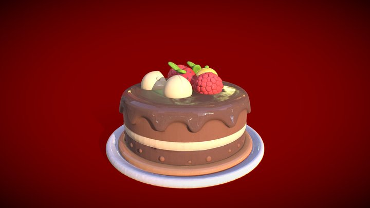 Chocolate Cake – Free 3D Model STL