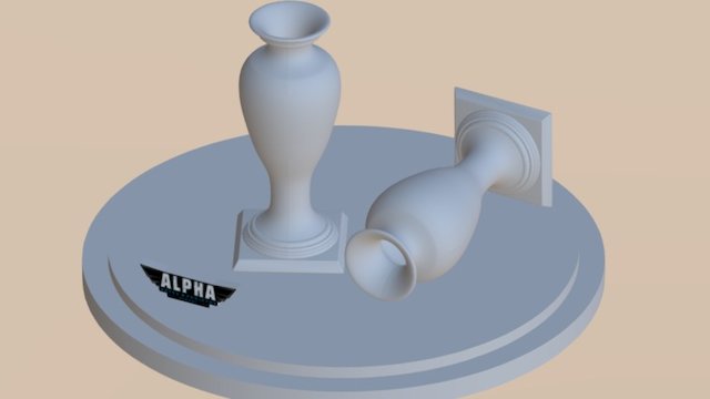 Vaso modelagem 3ds 3D Model