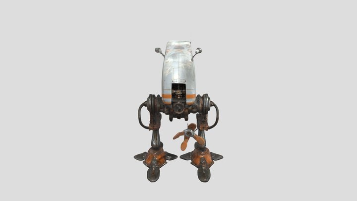 Rusty Mech Explorer 3D Model