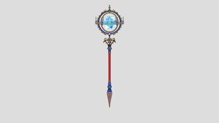 Fate/ Grand Order - Leonardo Da Vinci Staff 3D Model
