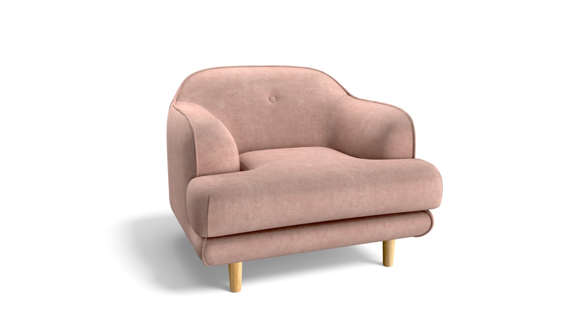Gracie Armchair, Salmon Pink